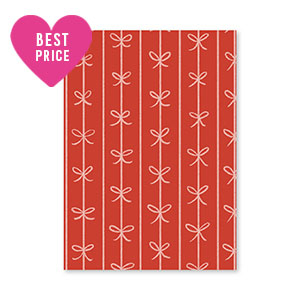 Schmuck Karten Schleifen Red-pink