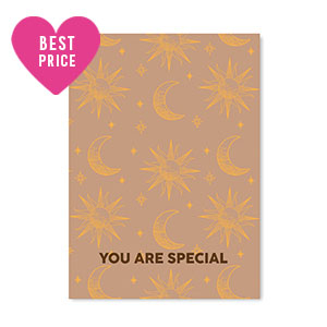 Schmuck Karten "You are special" Brown-orange