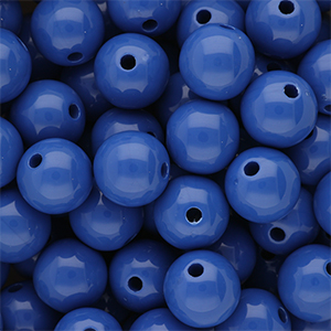 12 mm DQ Acrylperlen shiny Dazzling blue 18-3949 TCX