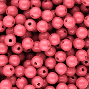 10 mm DQ Acrylperlen shiny Pink lemonade 16-1735 TCX