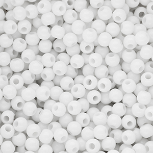 4 mm DQ Acrylperlen shiny Snow white 11-0602 TCX