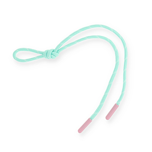 Schl&uuml;sselanh&auml;nger Paracord Mint green-white-light pink
