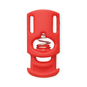 Farbiges Zubeh&ouml;r Kordelstopper Rechteck Red