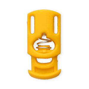 Farbiges Zubeh&ouml;r Kordelstopper Rechteck Tropical orange