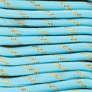 Trendy Paracord 6 mm Light blue-gold