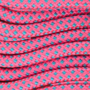 Trendy Paracord 8 mm Neon pink-blue