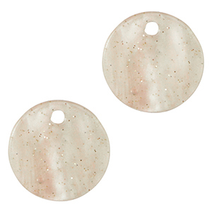 Resin Anh&auml;nger 12mm Sand beige