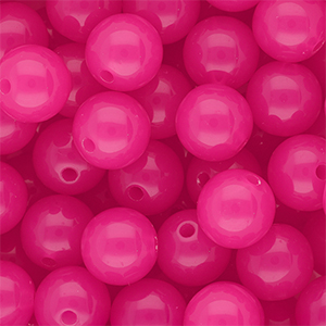 14 mm DQ&reg; Acrylperlen shiny Magenta pink