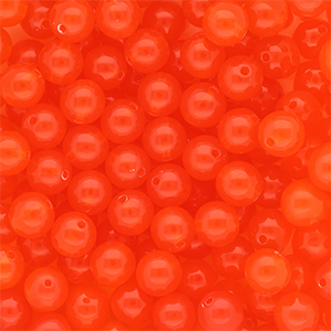 10 mm DQ&reg; Acrylperlen shiny Vermillion red