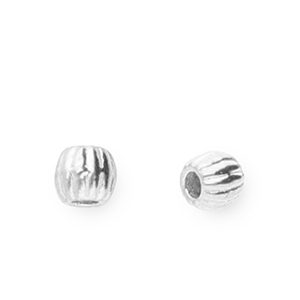 Stainless Steel - Rostfrei Stahl Perlen 3 mm Silver