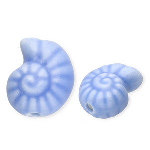 Perlen Keramik Muschel Blue