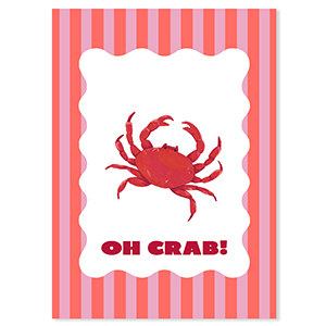 BY31&reg; SchmuckKarten "Oh crab!" Red-pink-white