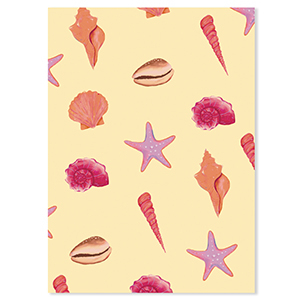 BY31&reg; SchmuckKarten Meeresleben Yellow-pink-purple