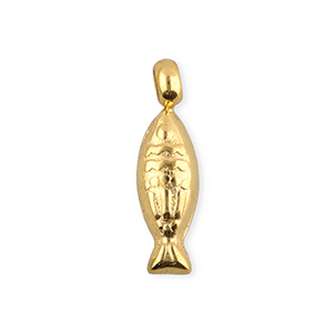 BY31&reg; Stainless Steel - Rostfrei Stahl Anh&auml;nger Fisch Gold