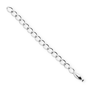 BY31&reg; Stainless Steel - Rostfrei Stahl Schmuckzubeh&ouml;r Verl&auml;ngerungsketten Set Fisch Silver