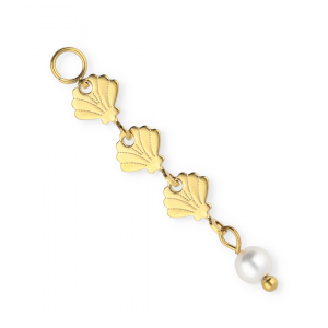 BY31&reg; Rostfreier Edelstahl Gliederanh&auml;nger Muschel Gold-white