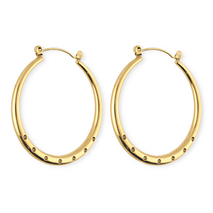 BY31&reg; Schmuckzubeh&ouml;r aus rostfreiem Edelstahl Ohrringe / Ohrstecker mit 7 &Ouml;sen Gold