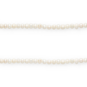 Imperfekten S&uuml;&szlig;wasserperlen rund 4mm Natural white