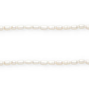 Imperfekten S&uuml;&szlig;wasserperlen Rice 6x4mm Natural white