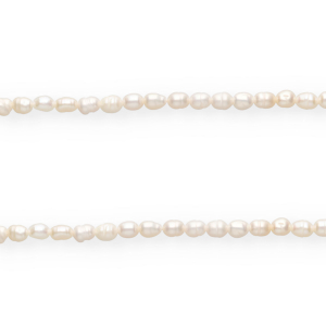 Imperfekten S&uuml;&szlig;wasserperlen Nugget 6x4mm Natural white