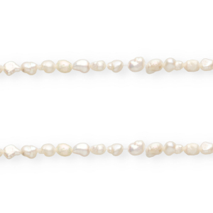Imperfekten S&uuml;&szlig;wasserperlen Nugget oval 8x5-6mm Natural white