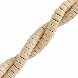 Naturstein Perlen Disc 4mm Marble beige