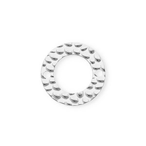 Rostfreier Edelstahl Schmuckzubeh&ouml;r Zwischenst&uuml;ck Rund Silver