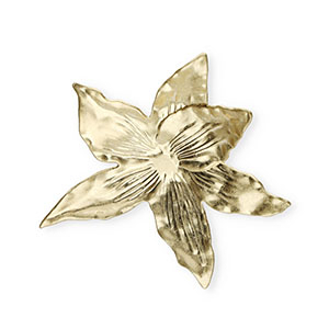 Statement-Anh&auml;nger, Motiv Bl&uuml;te Gold