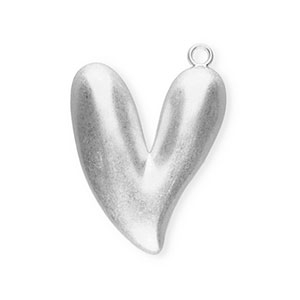 Statement-Anh&auml;nger, Herz Silver