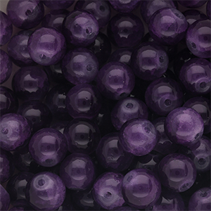 8 mm Glasperlen Purple