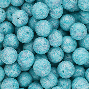 14 mm Glasperlen Multicolour blue