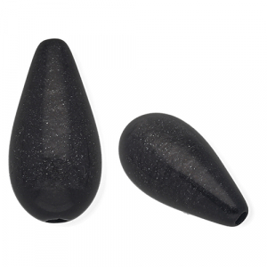 Super Polaris Elements Perlen Tropfenform Shiny Black