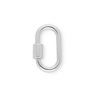 Zubeh&ouml;r Schl&uuml;ssel Anh&auml;nger Schloss, Oval Silver