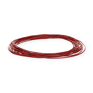 Leder rund 1&nbsp;mm Red