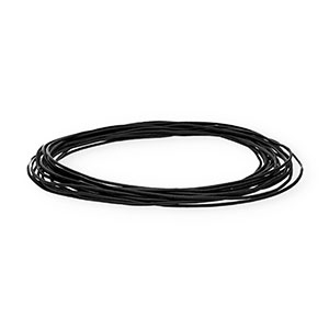 Leder rund 1&nbsp;mm Black