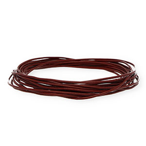 Leder rund 1,5&nbsp;mm Dark bordeaux