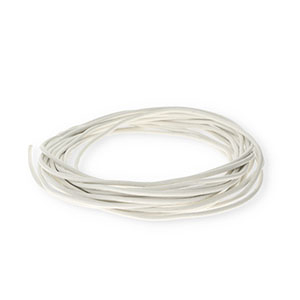 Leder rund 2&nbsp;mm White