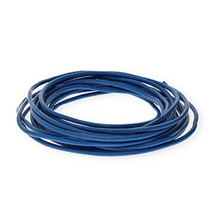Leder rund 3&nbsp;mm Dark blue