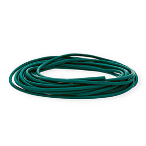 Leder rund 3&nbsp;mm Dark teal green