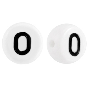 Acryl Zahlen 0 Weiss