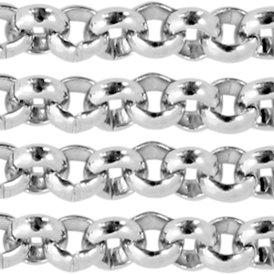 Stainless Steel - Rostfrei Stahl Schmuckzubeh&ouml;r Gliederkette 2mm Silber