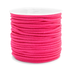 Gef&auml;rbtes Elastikband 2.5mm Fuchsia pink