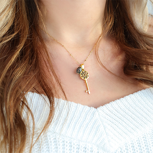 Mit Anh&auml;ngern im Schl&uuml;ssel-Look Ketten und Ohrringe gestalten 