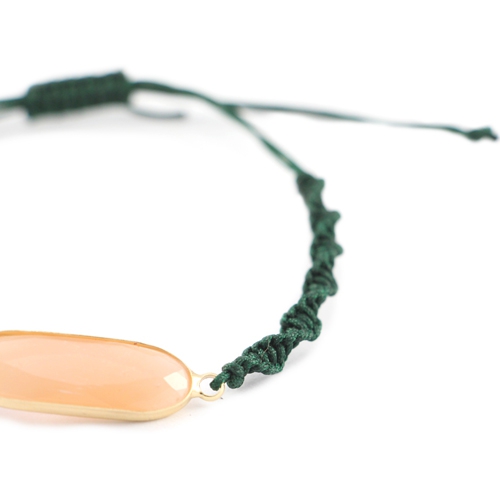 Kristall Glas Anh&auml;nger und Zwischenst&uuml;ck mit Macram&eacute;