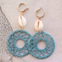 EASY Ohrringe in Soutache Stil mit gewebten Anh&auml;ngern und DQ Metall