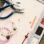 Inspiration mit runden Glasperlen 