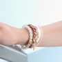 Trendy Schmuck mit Blumendruck