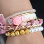Trendy Schmuck mit Blumendruck