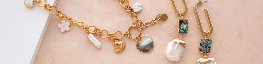 Frisch eingetroffen! Perlmutt-Anh&auml;nger und Zwischenst&uuml;cke