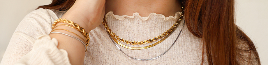 Schicke Edelstahlketten und -armb&auml;nder